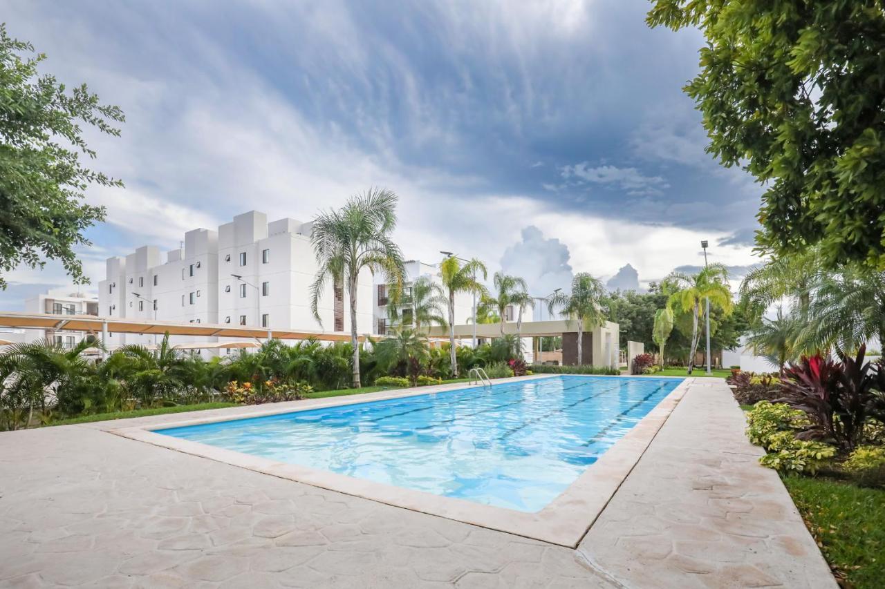 Departamento Lirios Residencial Para 5 Alberca Cancun Ngoại thất bức ảnh